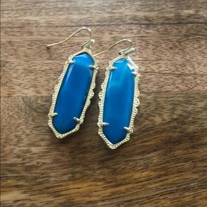 Kendra Scott Francie earrings in teal agate